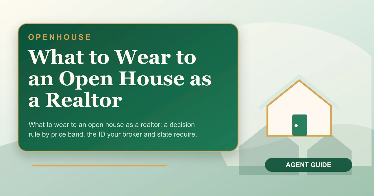 What to Wear to an Open House as a Realtor