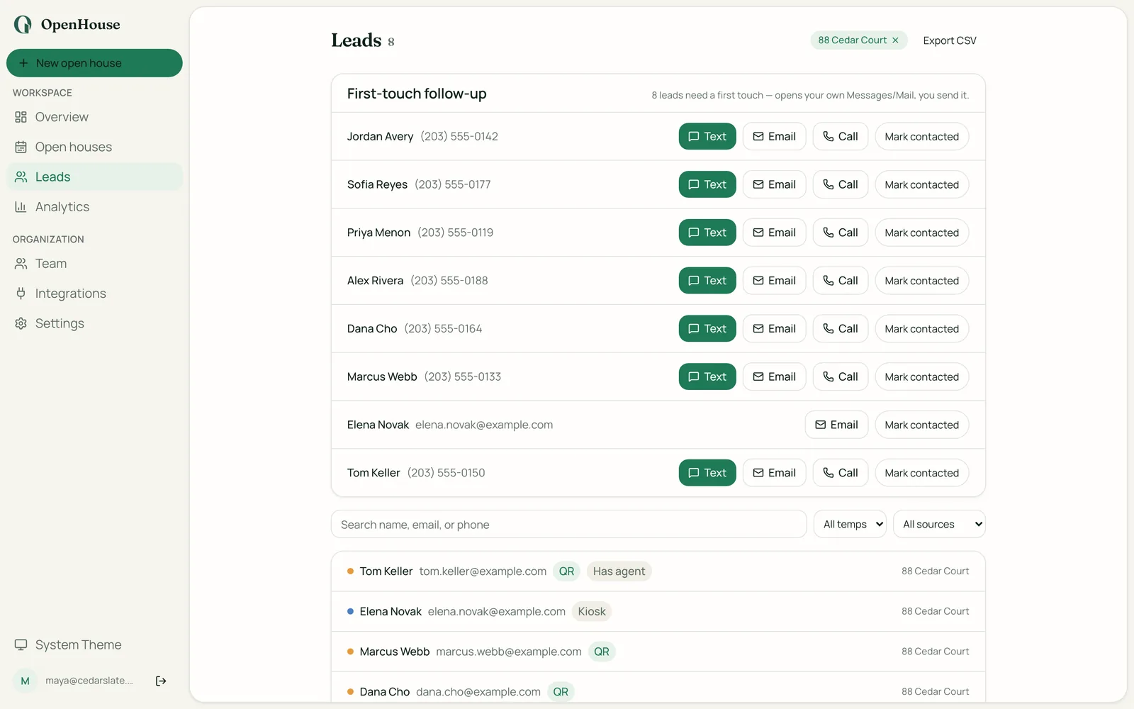 Open House App for Lofty (Formerly Chime)